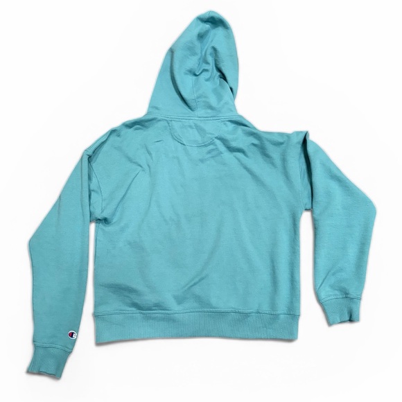 Woman’s Champion Teal Athletic Hoodie - Picture 5 of 7